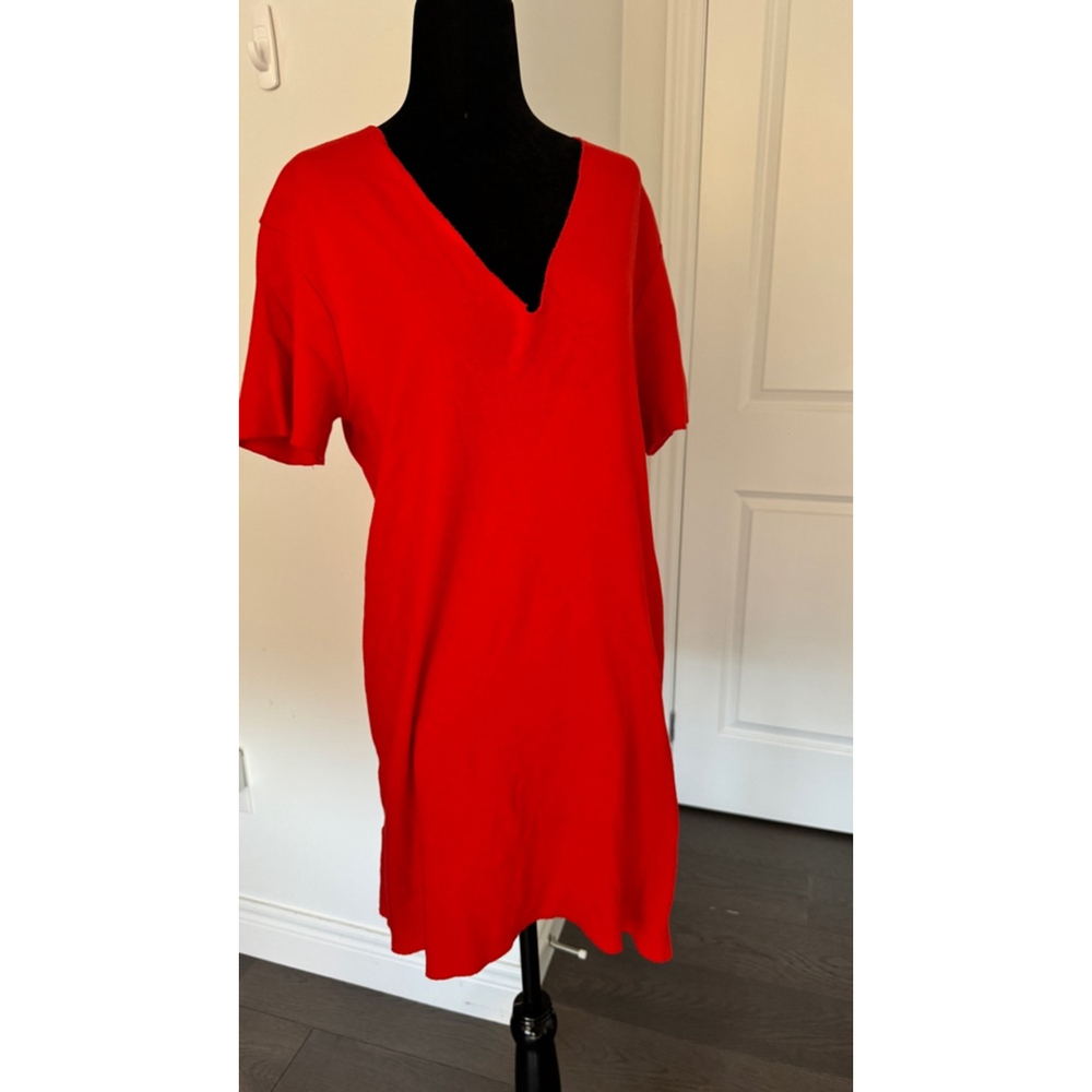 Women's Zara Red T-Shirt Dress Size S